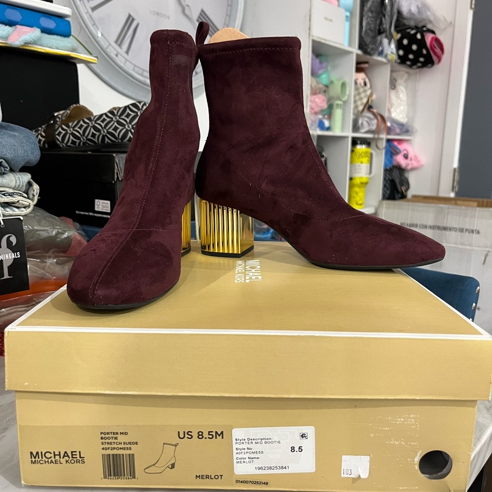 Michael Kors Merlot Heeled Boots